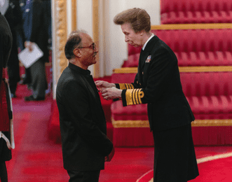 Princess Anne awards MBE to Ajay
