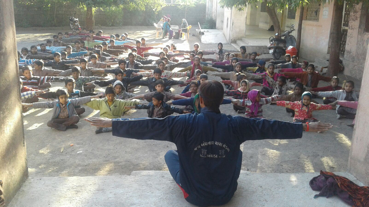 village school exercise session